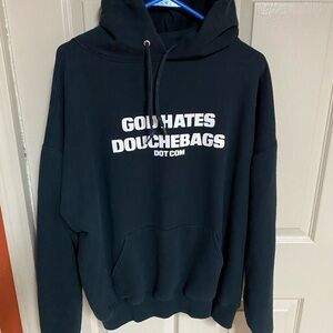 Jerzees Black Graphic Hoodie